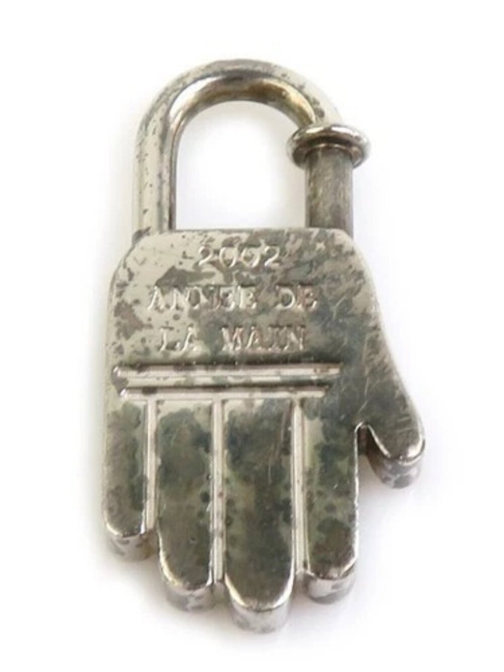 Auth HERMES 2002 ANNEE DE LA MAIN Cadena Charm Silver Metal - e61578 - Picture 1 of 8